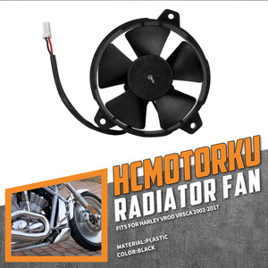 CO000901_HCmotorku_High Airflow Radiator Cooling Fan Replacement For Harley V-Rod VRSCA '02-'17