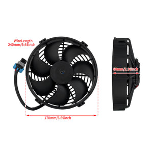 CO001001 HCmotorku Cooling Fan Assembly For Harley Sportster S  Size