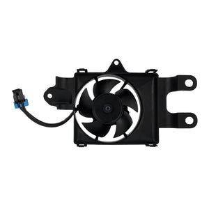 CO001101_HCmotorku_Black Plastic Radiator Cooling Fan Assembly For Harley Touring '10-'16