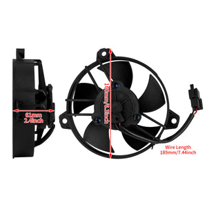 CO001201_HCmotorku_6.3" Engine Radiator Fan Replacement Cooler Assembly For Aprilia '19-'21 Size