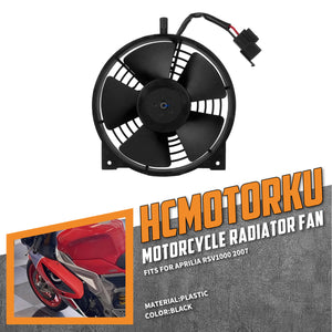 CO001401_HCmotorku Motorcycle Radiator Cooling Fan Assembly for Aprilia RSV1000 2007