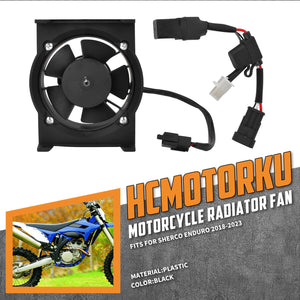 CO001901 HCmotorku Cooling Fan Radiator Fan Kit For Sherco Enduro '18-'23