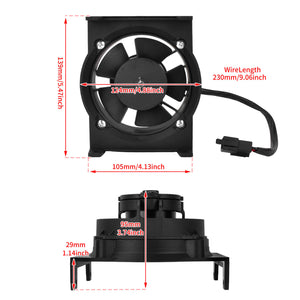 CO001901 HCmotorku Cooling Fan Radiator Fan Kit For Sherco Enduro '18-'23 Size