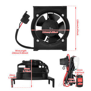 CO002001 HCmotorku Sherco Enduro Radiator Fan Kit '18-'23 Size