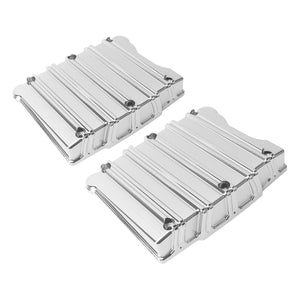 CR000602 HCmotorku Chrome CNC Cut Rocker Box Cover Fit For Harley Twin Cam