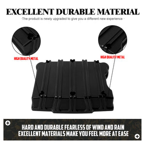 CR000603 HCmotorku Black CNC Cut Rocker Box Cover Fit For Harley Twin Cam