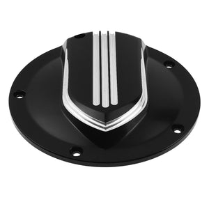Black Billet Aluminum 5-Hole Derby Cover & Timing Cover Dyna '99-'17 Softail '99-'18 | HCmotorku
