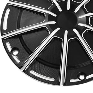 Custom Black Contrast Cut Derby & Point Cover Set for Harley Touring 2016-2025 | HCmotorku
