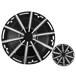 Custom Black Contrast Cut Derby & Point Cover Set for Harley Touring 2016-2025 | HCmotorku