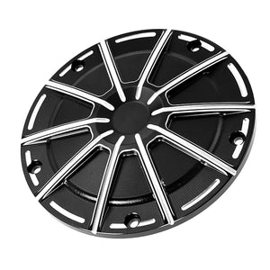Custom Black Contrast Cut Derby & Point Cover Set for Harley Touring 2016-2025 | HCmotorku