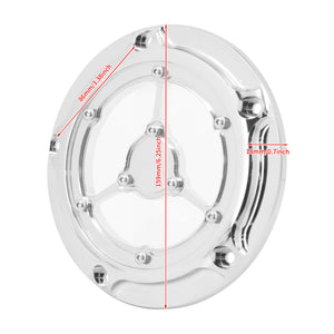CR030102 hcmotorku CNC Aluminum Transparent Derby Cover for Harley Softail 2018-Later - size