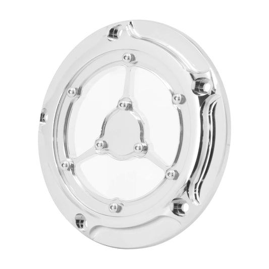CR030102 hcmotorku CNC Aluminum Transparent Derby Cover for Harley Softail 2018 FLSB - chrome