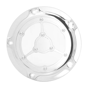 CR030102 hcmotorku CNC Aluminum Transparent Derby Cover for Harley Softail 2022 FLSB - chrome
