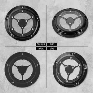 CNC Aluminum Transparent Derby Cover for Harley Softail 2018-Later | HCmotorku
