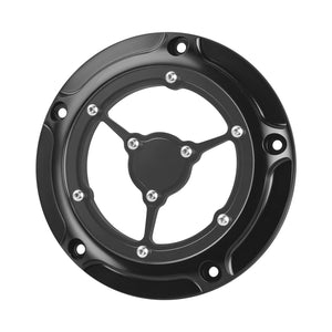 CNC Aluminum Transparent Derby Cover for Harley Softail 2018-Later | HCmotorku