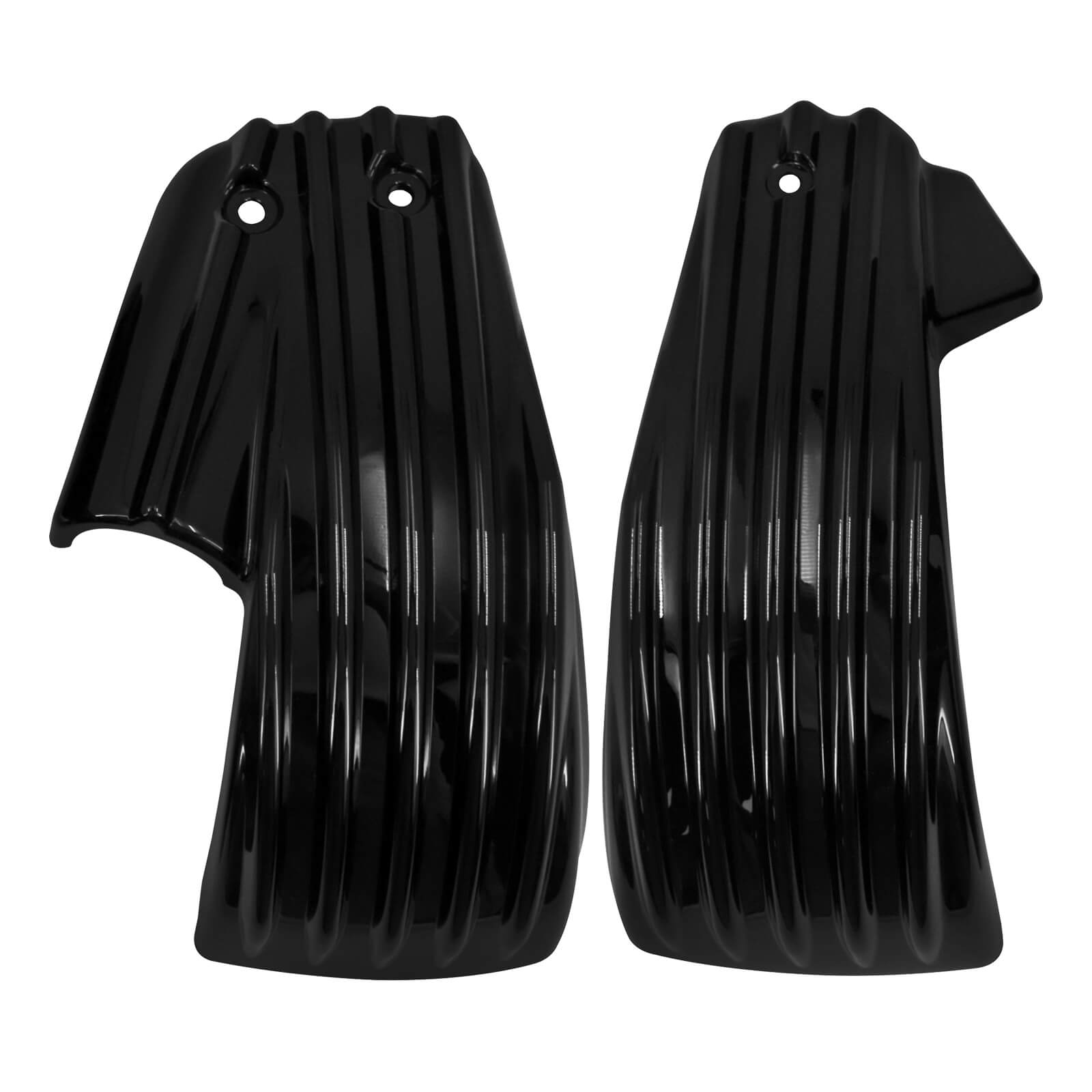 CR030203 hcmotorku Motorcycle Battery Fairing Covers For Harley Softail Fat Boy - black