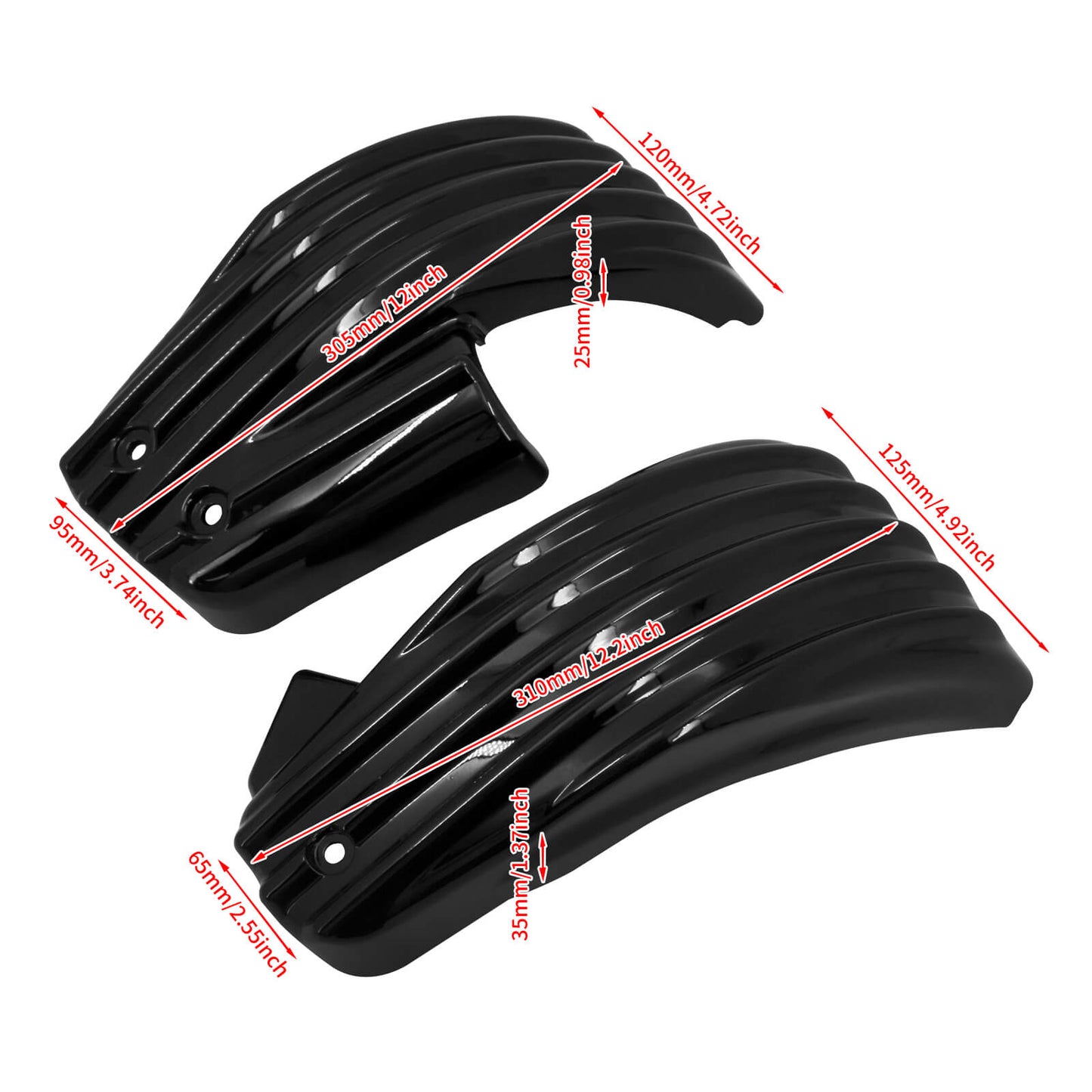 CR030203 hcmotorku Motorcycle Battery Fairing Covers For Harley Softail breakout - size