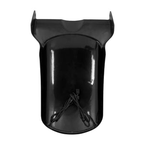 Gloss Black Rear Fender and Suede Solo Seat Combo for Harley Softail 2018-Later | HCmotorku