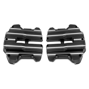 CR034501_HCmotorku_CNC Black Rocker Box Top Covers For M8 Softail ‘17-Up Touring ‘18-Up