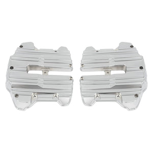 CR034502_HCmotorku_CNC Chrome Rocker Box Top Covers For M8 Softail ‘17-Up Touring ‘18-Up