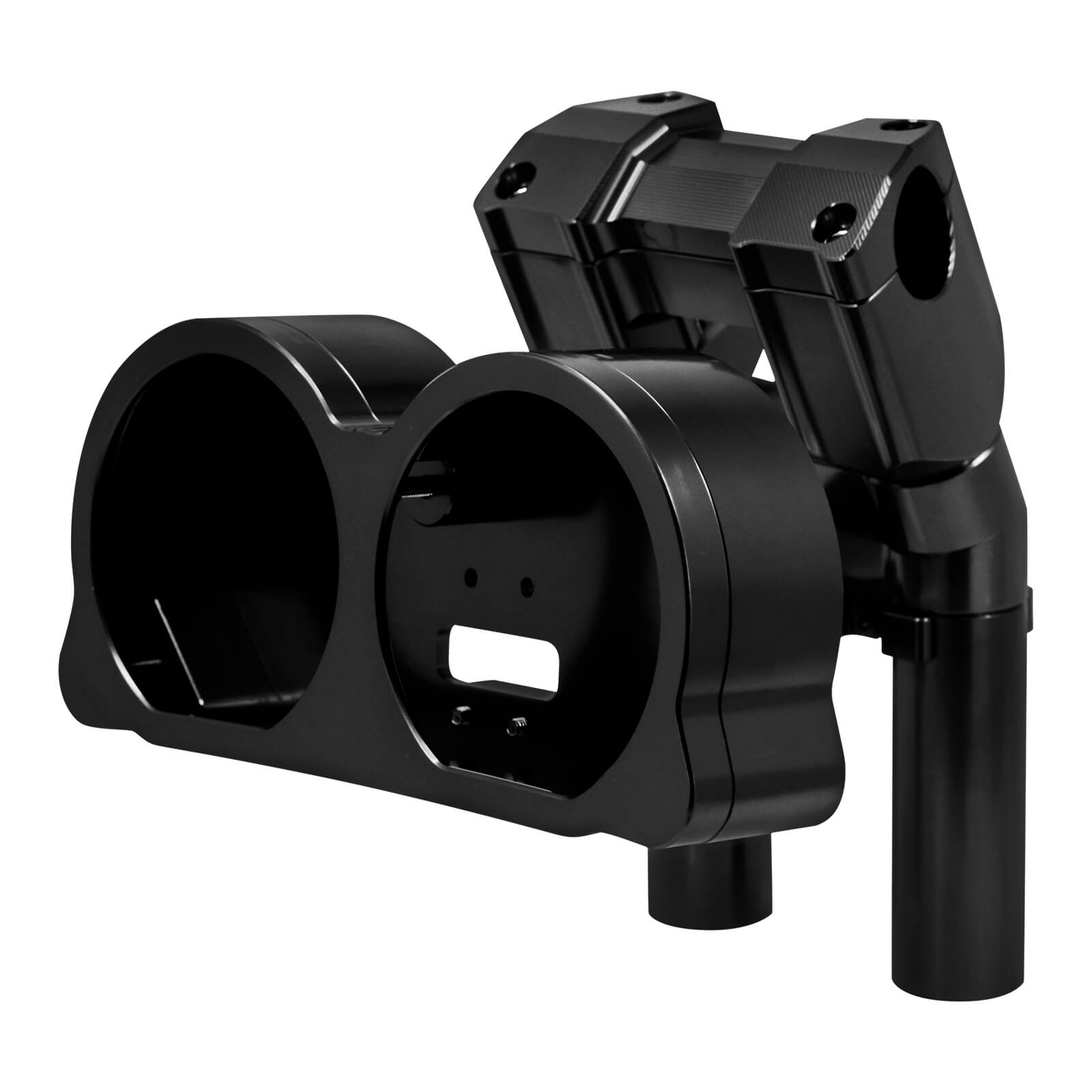 CR035101_HCmotorku_Black 8” Handlebar Riser Handlebar Clamp Support for Harley Road Glide ‘15-Up