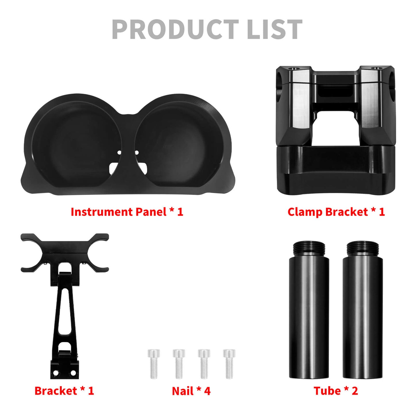 CR035101_HCmotorku_Black 8” Handlebar Riser Handlebar Clamp Support for Harley Road Glide ‘15-Up Product List