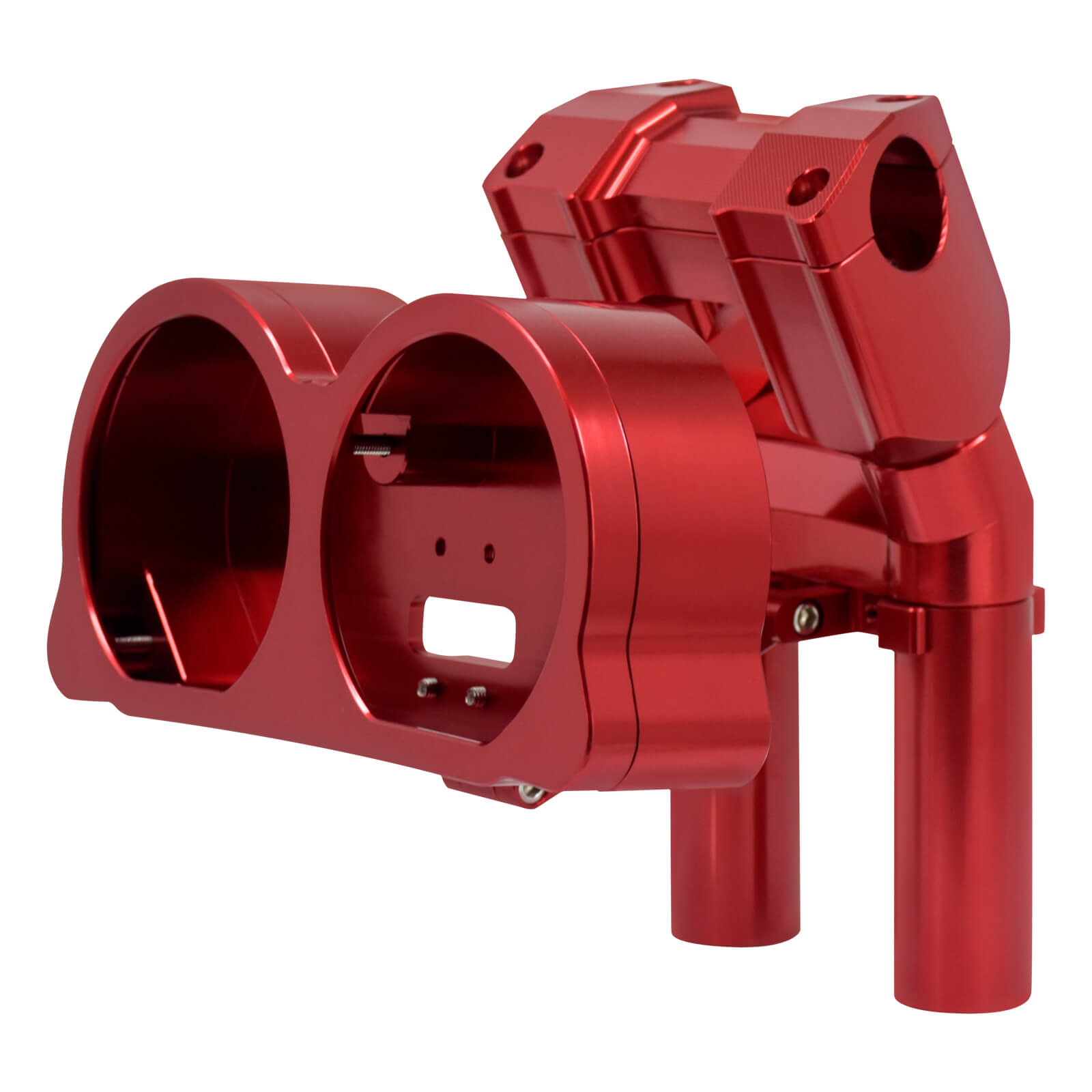 CR035102_HCmotorku_Red 8” Handlebar Riser Handlebar Clamp Support for Harley Road Glide ‘15-Up