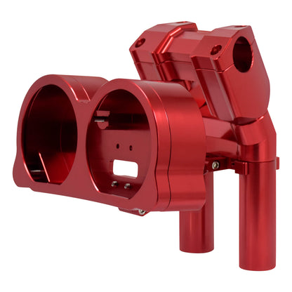 CR035102_HCmotorku_Red 8” Handlebar Riser Handlebar Clamp Support for Harley Road Glide ‘15-Up