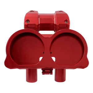 CR035102_HCmotorku_Red 8” Handlebar Riser Handlebar Clamp Support for Harley Road Glide ‘15-Up