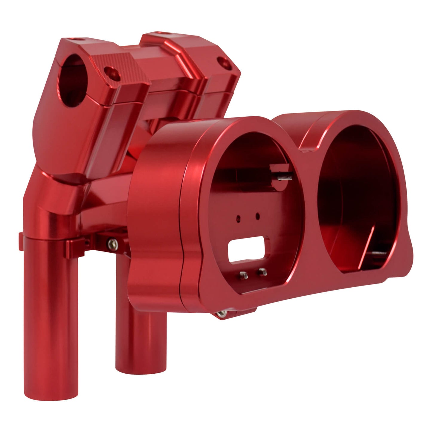 CR035102_HCmotorku_Red 8” Handlebar Riser Handlebar Clamp Support for Harley Road Glide ‘15-Up