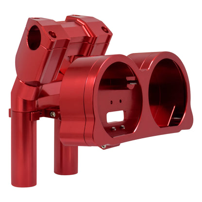 CR035102_HCmotorku_Red 8” Handlebar Riser Handlebar Clamp Support for Harley Road Glide ‘15-Up