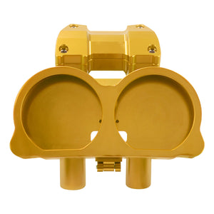 CR035103_HCmotorku_Gold 8” Handlebar Riser Handlebar Clamp Support for Harley Road Glide ‘15-Up