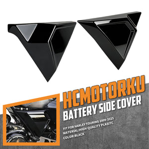 CR035901_HCmotorku_Gloss Black Battery Side Covers for Harley Touring Road Street Electra Glide ‘09-’25