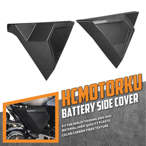 CR035902_HCmotorku_Gloss Black Battery Side Covers for Harley Touring Road Street Electra Glide ‘09-’25
