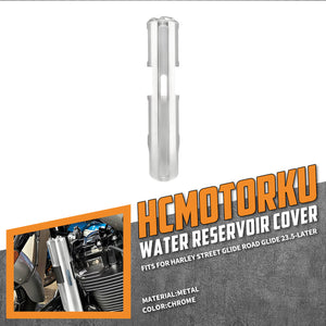 CR036402 HCmotorku Chrome Lightweight Water Reservoir Cover for Harley Touring Street/Road Glide ‘23.5-’25