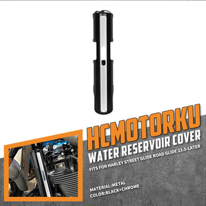 CR036403 HCmotorku Black and White Lightweight Water Reservoir Cover for Harley Touring Street/Road Glide ‘23.5-’25