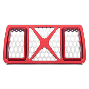 CR036903_HCmotorku_Colored Honeycomb Mesh Oil Cooler Cover Harley Touring 2023.5-up Red