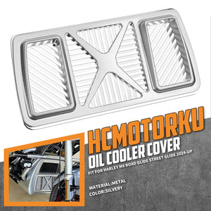 CR037002_HCmotorku Oil Cooler Cover Harley Touring 24-up Chrome