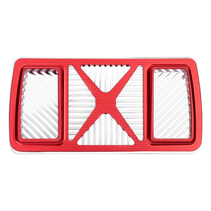 CR037003_HCmotorku Oil Cooler Cover Harley Touring 24-up Red