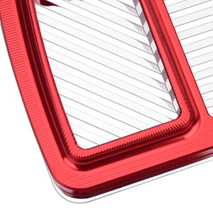 CR037003_HCmotorku Oil Cooler Cover Harley Touring 24-up Red