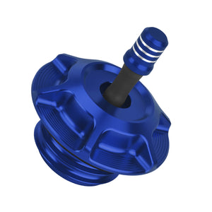 CR037204_HCmotorku_ CNC Aluminum Club Style Fuel Gas Cap Upgrade for Harley Dyna Softail Touring Blue
