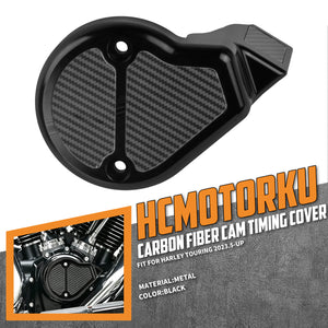 CR038101 HCmotorku Timing Cover with Carbon Fiber For Harley Touring FLHX FLTRX '23-Up