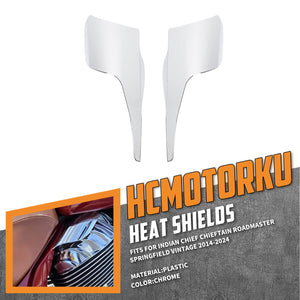 EN000302 HCmotorku Motorcycle Mid Frame Heat Shields Deflectors For Indian Roadmaster Chieftain