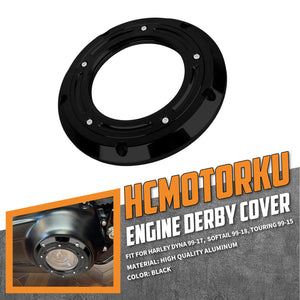 EN000501_HCmotorku_Engine_Derby_Cover_For_Harley_Installation Black