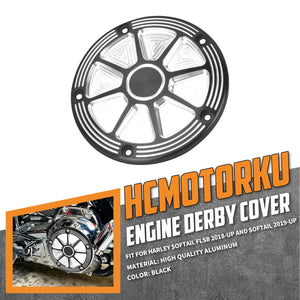 EN000601 HCmotorku  Engine Derby Cover for Softail Milwaukee-Eight '18-Up