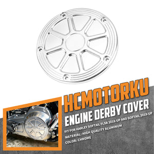 EN000602 HCmotorku  Engine Derby Cover for Softail Milwaukee-Eight '18-Up