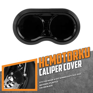 FR000601 HCmotorku Black ABS Front Brake Caliper Accessories for Indian Scout Sixty ‘15-’23 Bobber ‘18-’23