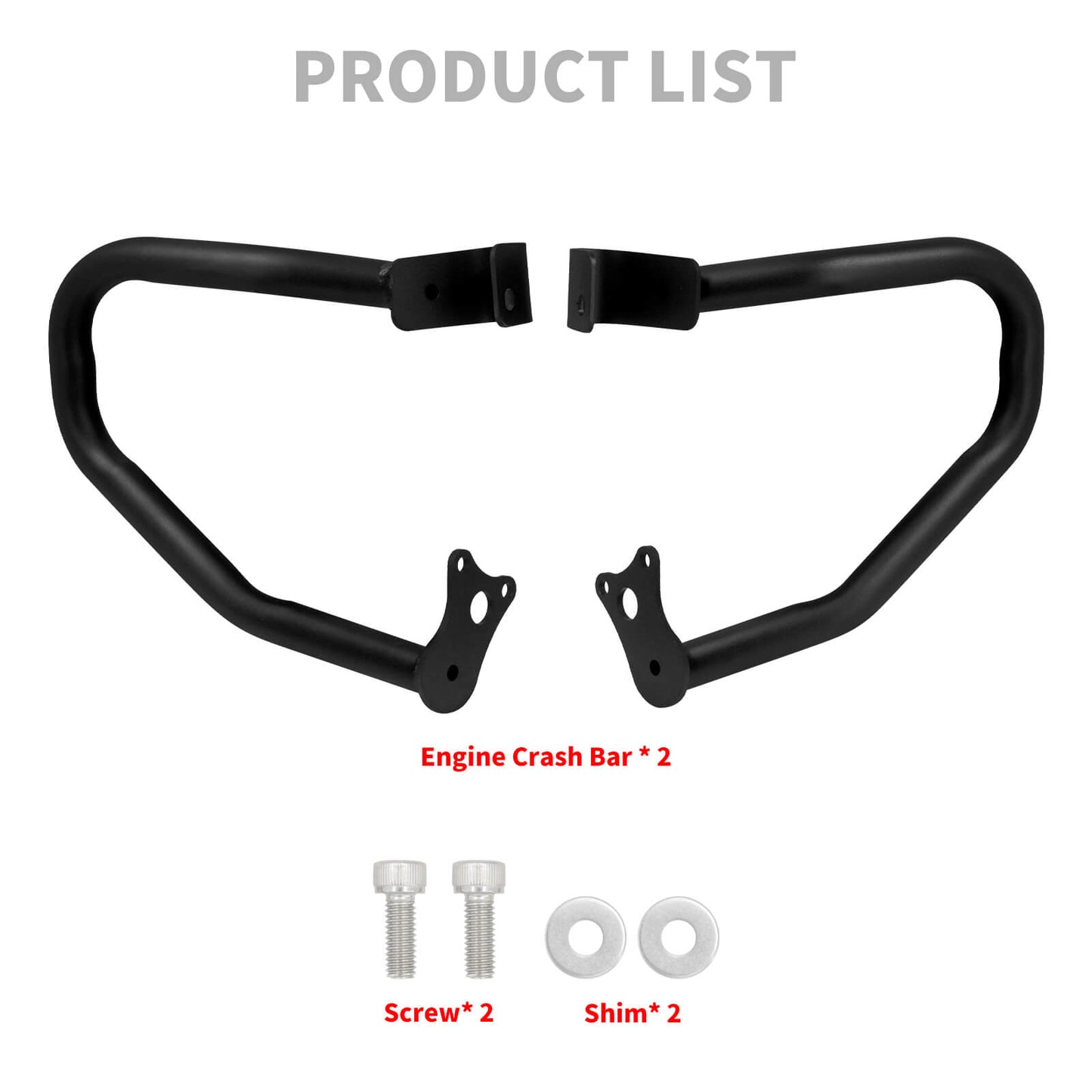 FR000801_HCmotorku_ Black Indian Highway Crash Bar Engine Guard for Indian Scout Bobber Sixty ‘15-’23 Product List