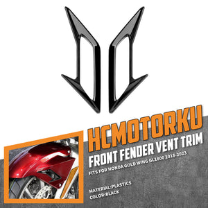 FR001701_HCmotorku_ABS Front Fender Vent Accent Fairing for Honda Goldwing GL1800 '18-'23 Black