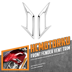 FR001702_HCmotorku_ABS Front Fender Vent Accent Fairing for Honda Goldwing GL1800 '18-'23 Chrome
